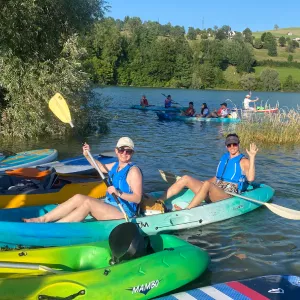 Employées à la sortie kayak
